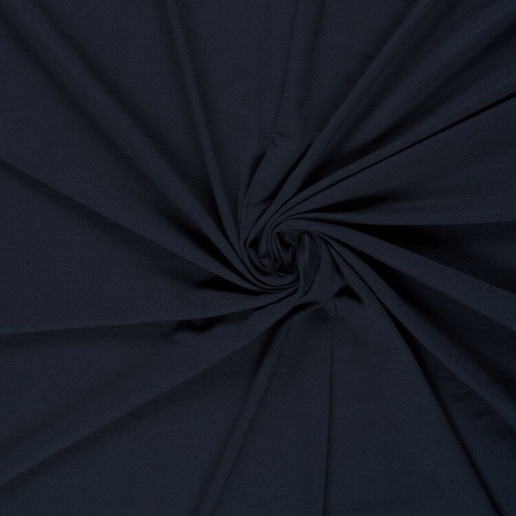 Viskose Jersey Medium Uni – blauschwarz