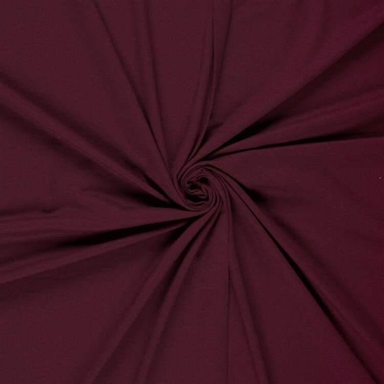 Viskose Jersey Medium Uni – weinrot