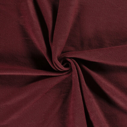 Antipilling Fleece *Marie* Uni - dunkle kirsche