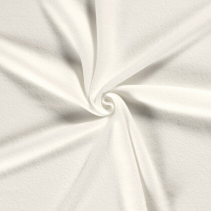 Antipilling Fleece *Marie* Uni - wollweiss