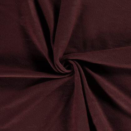 Antipilling Fleece *Marie* Uni - dunkel weinrot