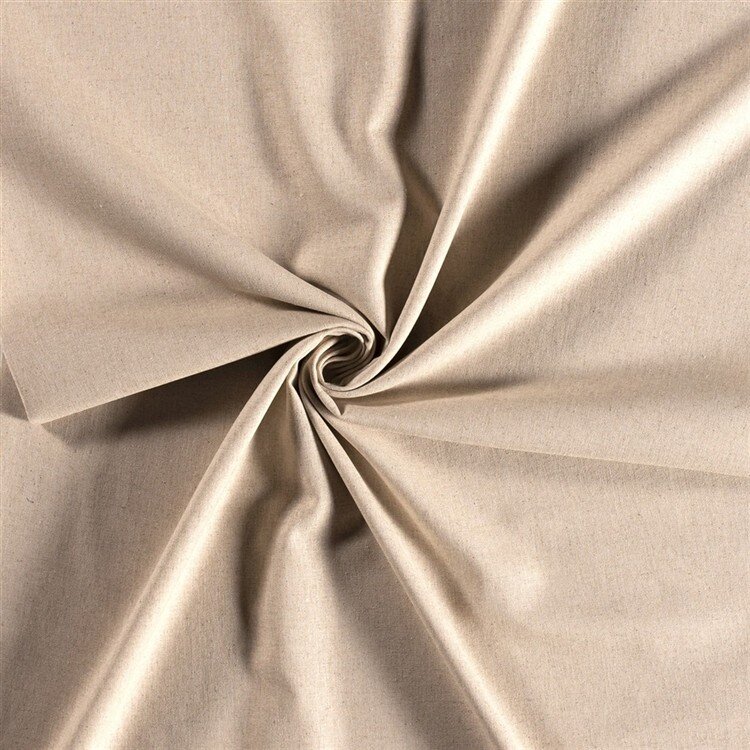 Viskose Leinen Mix Uni – hellbeige