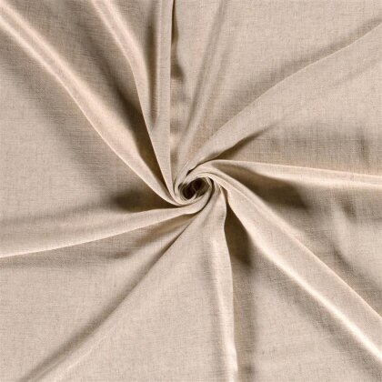Viskose Leinen Slub Uni - cremebeige