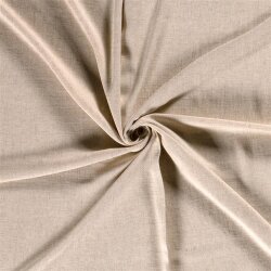Viskose Leinen Slub Uni - cremebeige