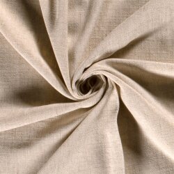 Viskose Leinen Slub Uni - cremebeige