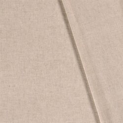 Viskose Leinen Slub Uni - cremebeige