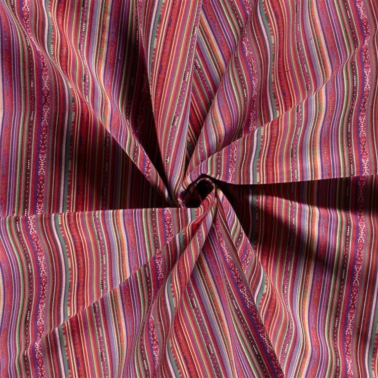 Jacquard mexikanische Streifen - rot
