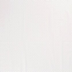 Baumwollpopeline Foliendruck Mini Sterne - creme/silber