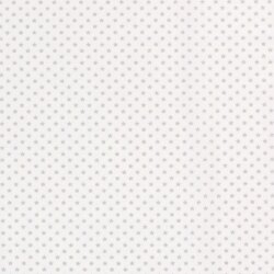 Baumwollpopeline Foliendruck Mini Sterne - creme/silber