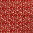 Baumwollpopeline Foliendruck Baumschmuck - rot