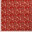 Baumwollpopeline Foliendruck Baumschmuck - rot