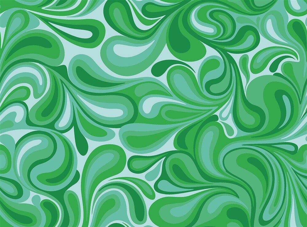 Modestoff Dekostoff Digital Splash - grün