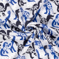 Wintersweat Digital T-Rex - hellgrau meliert