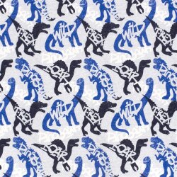 Wintersweat Digital T-Rex - hellgrau meliert