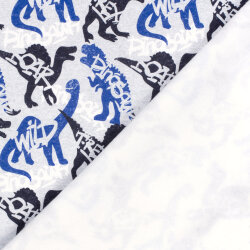 Wintersweat Digital T-Rex - hellgrau meliert