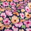 Wintersweat Digital bunte Blumen - nachtblau