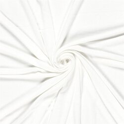 Jacquard Jersey Melange *Marie* Uni - altweiss