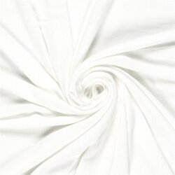 Jacquard Jersey Melange *Marie* Uni - altweiss