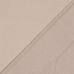 Jacquard Jersey Melange *Marie* Uni - softbeige