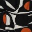 Leinen Viskose abstraktes Muster - orange