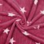 Wellnessfleece Sterne - pink