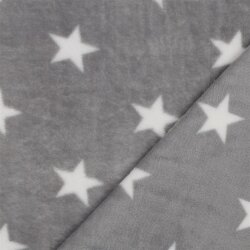 Wellnessfleece Sterne - hellgrau