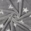 Wellnessfleece Sterne - hellgrau