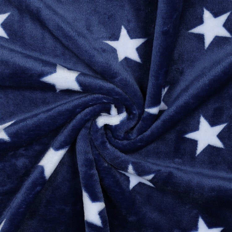 Wellnessfleece Sterne - königsblau