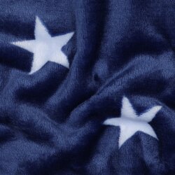 Wellnessfleece Sterne - königsblau