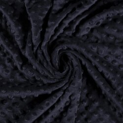 0,9 Meter - Minky Fleece *Marie* - nachtblau