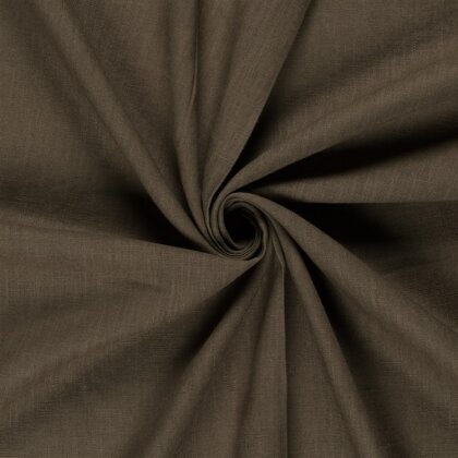 Leinen *Marie* Uni - dunkeltaupebraun