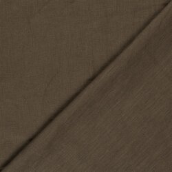 Leinen *Marie* Uni - dunkeltaupebraun