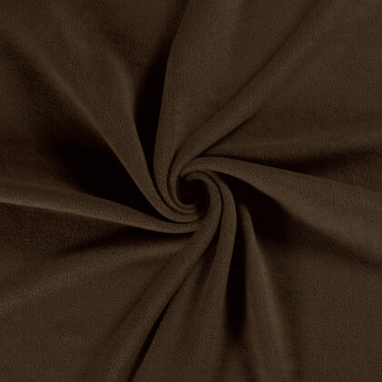 Antipilling Fleece *Marie* Uni - dunkelbraun