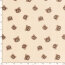 Wellnessfleece Bärenköpfe - hellbeige