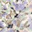 Polyesterstoff mit Leinenoptik Aquarellblumen - creme