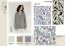 Polyesterstoff mit Leinenoptik Aquarellblumen - creme