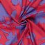 Viskose Nylon Mix LIGHT Köper Blumen - himbeerrot
