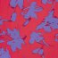 Viskose Nylon Mix LIGHT Köper Blumen - himbeerrot