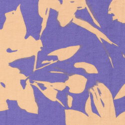 Viskose Nylon Mix LIGHT Köper Blumen - viola