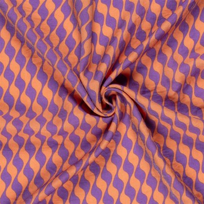 Viskose Nylon Mix LIGHT Köper Wellen - viola