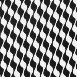 Viskose Nylon Mix light Köper Wellenreihen - schwarz
