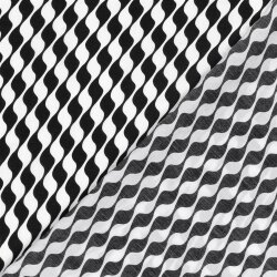 Viskose Nylon Mix light Köper Wellenreihen - schwarz