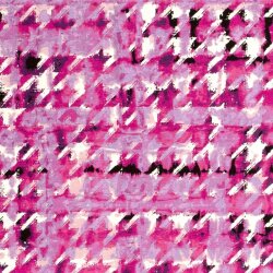 Viskose Nylon Mix light Köper Hahnentritt - pink