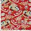 Polyesterstoff Bubble Slub magische Blumen- dunkelrot
