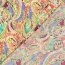 Polyesterstoff Bubble Slub magisches Paisley - hellgelb