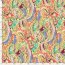 Polyesterstoff Bubble Slub magisches Paisley - hellgelb