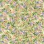 Polyesterstoff Bubble Slub Aquarellblumen - limette