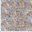 Polyesterstoff Bubble Slub Aquarellblumen - dunkelbeige