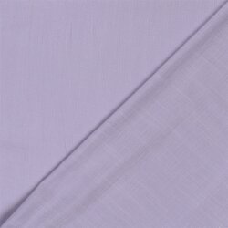 Baumwoll Viskose Mix Leinenoptik Uni - softlavendel