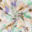 Baumwoll Viskose Mix Leinenoptik Blumen - creme